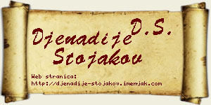 Đenadije Stojakov vizit kartica